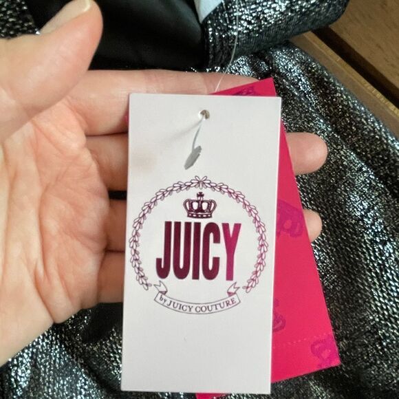 NWT Juicy Couture shine velour Jacket+mid rise wide leg pant S(Matching Set) - Picture 14 of 16